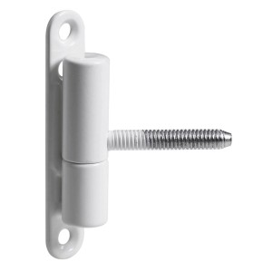 Cerniera di restauro Hettich, acciaio verniciato a polvere bianco, Ø 13 mm, 2 pezzi. Ferramenta per mobili per il restauro.