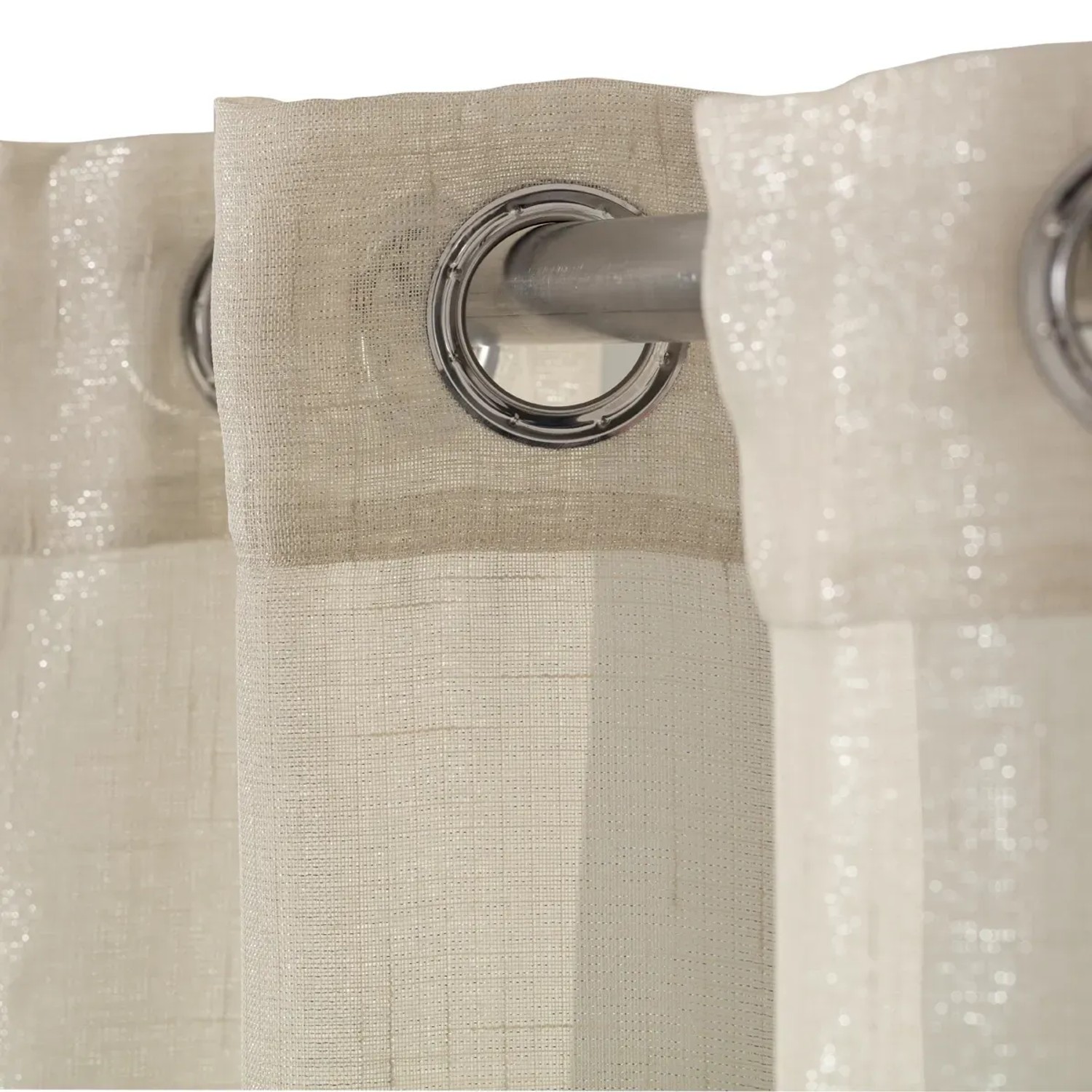 Anelli Per Tende In Metallo Extra Spessi - Diametro Interno 4 Cm, Con Occhiello, Adatti Ad Aste Fino A 3,8 Cm - 24 Pezzi Oro - 2