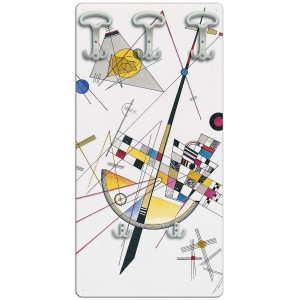 Appendiabiti t.b.t. con motivo astratto e 5 ganci.