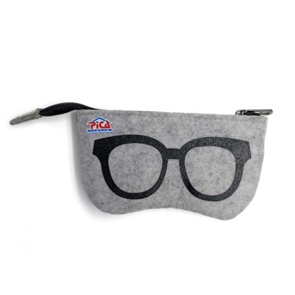 Custodia occhiali in feltro 17x9 cm colori assortiti