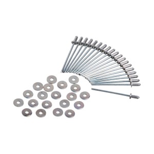 LUX Rivetti ciechi 3x8 mm con rondelle, alluminio/acciaio, 20 pezzi