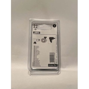 Dado fresato ABAC 1/4" femmina 2 pz