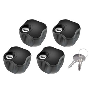 Set di 4 serrature e chiavi per portabici da tetto t.b.t.