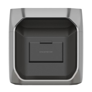 Batteria di espansione Ecoflow Delta 3 grigia, 1024 Wh per sistemi solari.