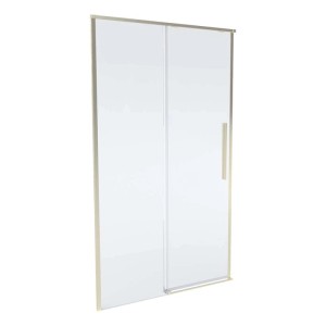 Porta doccia scorrevole Slim 148-150x200 cm oro spazzolato