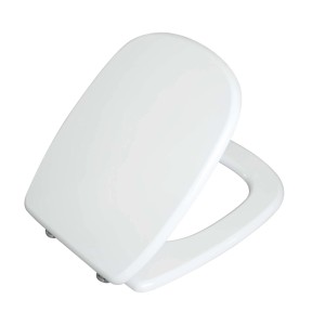 Copriwater ovale Fleo in mdf bianco