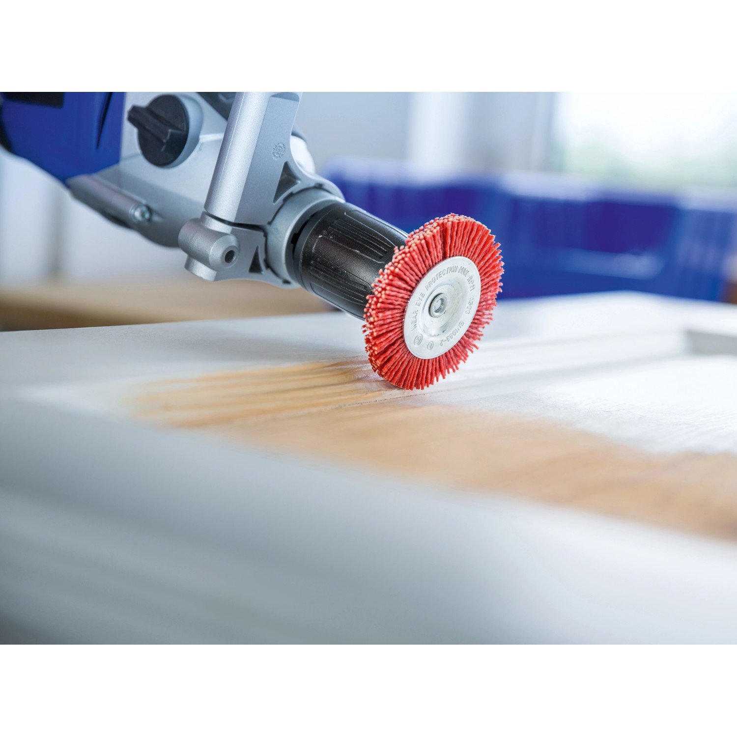 Spazzola A Disco Con Filo Di Nylon Wolfcraft - Aggressiva Per Pulizia E Levigatura