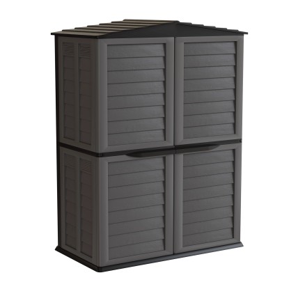 Casetta da giardino in PVC Garden Shed sp. 60 mm antracite 2,5 m²