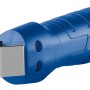 Coltello per cavi LUX Universal Comfort blu con lama universale e speciale regolabile.