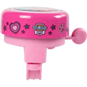 Campanello bici rosa con design Paw Patrol per bici da bambini.