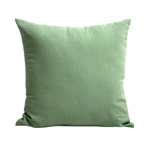 Cuscino t.b.t. verde, quadrato, per soggiorno e camera da letto.