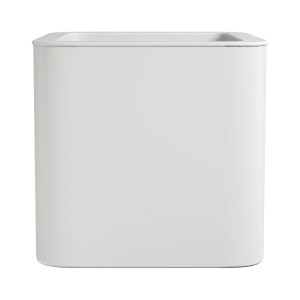 Fioriera quadrata bianca Florus Jive, 39x39 cm, per interni ed esterni.