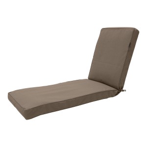 Cuscino marrone per lettino da giardino, cuscino da esterno.