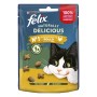 Felix Naturally Delicious snack per gatti con pollo, gustoso snack per gatti per ogni momento.