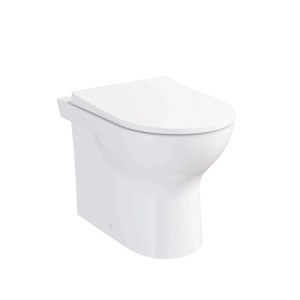 Vaso WC filo muro S20 Round a pavimento scarico parete in ceramica bianca