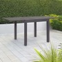 Tavolo da giardino quadrato t.b.t. grigio, ideale per terrazza e giardino.