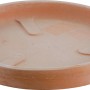 Sottovaso in terracotta per vasi da fiori, rotondo.