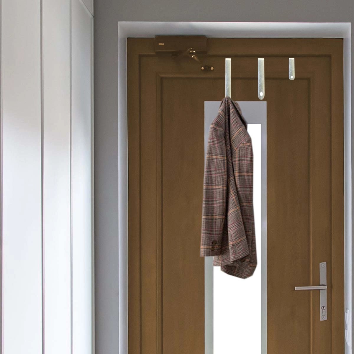 4 Ganci Da Porta In Acciaio - Appendiabiti Senza Fori | Per Camera, Bagno, Cucina - Foto 10