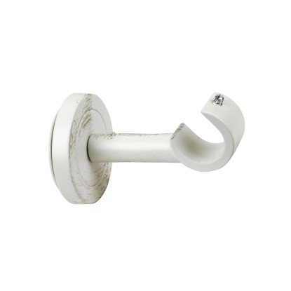 Supporto bastone tenda monoblocco aperto avorio Ø 20 mm