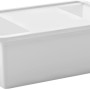 Box contenitore bianca Kis Bi Box M (26 l) con coperchio, maniglie e finestra.
