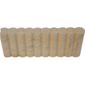 Bordura/bordatura in cemento color sabbia t.b.t. per giardini e paesaggi.