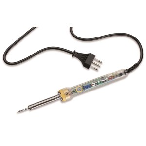 Saldatore Kemper con manico trasparente e cavo di alimentazione. Accessorio per saldatura.
