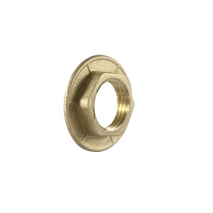Dado a risvolto in ottone per raccordi.