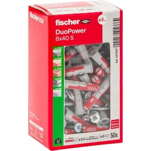 Tassello universale DuoPower con vite Ø 8 mm 50 pz
