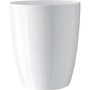 Vaso per orchidee bianco lucido.