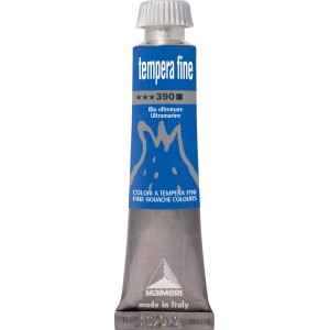 Tubo di tempera blu (oltremare) di Maimeri.