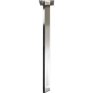 Gamba per tavolo triangolare Hettich, 710 mm, acciaio effetto acciaio inox, per mobili.