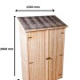 Casetta da giardino in legno sp 16 mm H206xL132xP65 cm_7