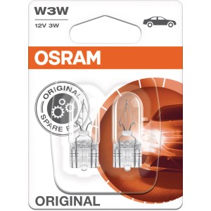Lampadina di segnalazione Osram Original W3W in blister, elettricità auto.