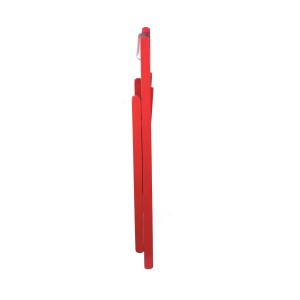 Sedia da giardino pieghevole in legno di faggio rosso 47,5x42,5 h 79 cm