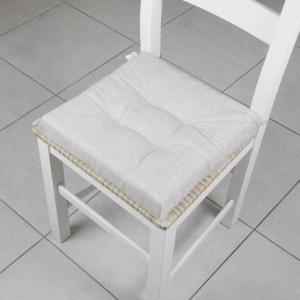 t.b.t. cuscino per sedia, grigio chiaro, quadrato.