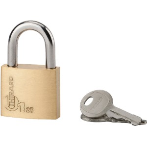 Lucchetto color ottone con chiave, categoria: Lucchetti.