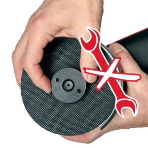 t.b.t. per Levigatrici & smerigliatrici, dettaglio del disco abrasivo.