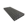 Piastrelle da esterno doga WPC WOOD double face antracite 161x2000 mm_2