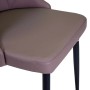 Sedia in ecopelle Oliver tortora 48x58xh48/90 cm_6
