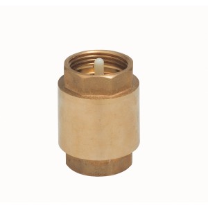 Valvola intermedia in ottone 24,1 mm (Rp 3/4) IG per pompe e sistemi idrici domestici.