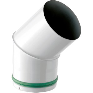 Curva bianca per canna fumaria.