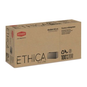 Fioriera da esterno Stefanplast Ethica Plastica riciclata caffè 80x36x35 cm