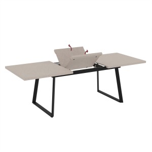 Tavolo allungabile da pranzo Lavinya cashmere 170x90x75 cm