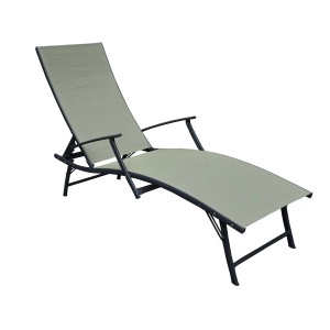 Rilassati sul lettino prendisole t.b.t. con schienale e braccioli regolabili.