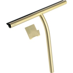 Raschietto acqua acciaio gomma PVD con gancio Idrostile 261 mm oro