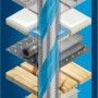 Punta universale Bosch CYL-9 MultiConstruction, 10mm, adatta a diversi materiali.