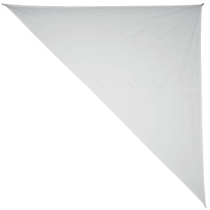 Vela ombreggiante triangolare bianca in poliestere, 360x360x500 cm, per balcone e giardino.