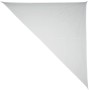 Vela ombreggiante triangolare bianca in poliestere, 360x360x500 cm, per balcone e giardino.