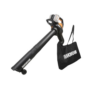 Worx WG583E.9 soffiatore/aspiratore a batteria, 2 x 20 V Solo, con sacco di raccolta. Ideale per il giardinaggio.