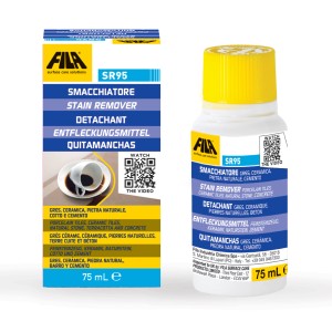 FILA SR95 smacchiatore per piastrelle, ceramica, pietra naturale e cemento, 75ml.